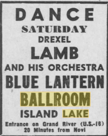 Blue Lantern Ballroom - 25 Jul 1952
